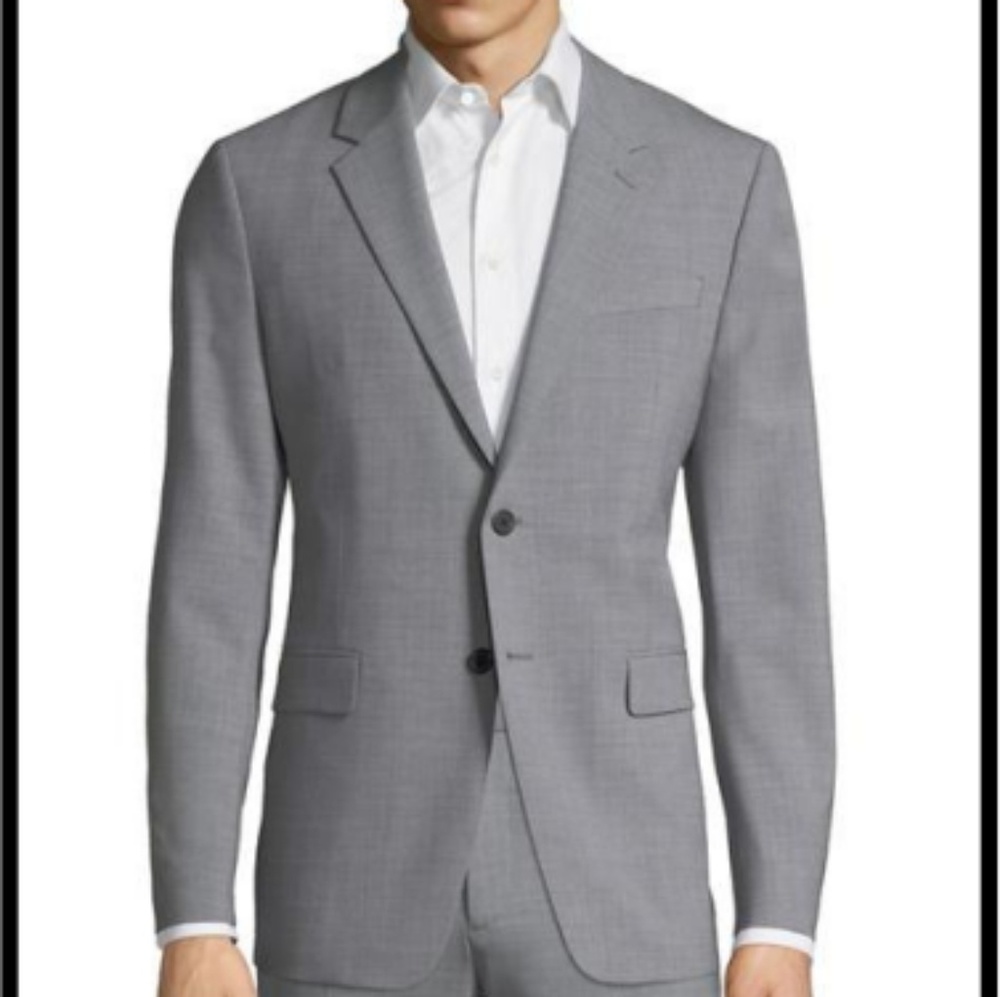 Men's Theory Sport Jacket/Blazer Gray 38R 2-button
